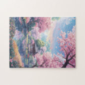 Cherry Blossom Japanese Garden Puzzle – Sakura Lan (Horizontal)