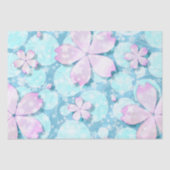 Cherry Blossom Japanese Kawaii Pond Seidenpapier (Vorderseite)