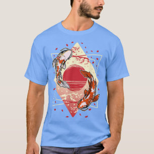 Cherry Blossom Japanese Koi Carp Nishikigoi Fish  T-Shirt