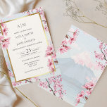 Cherry Blossom Japanisch Elegant Gold Wedding Einladung<br><div class="desc">🌸 Sie die Schönheit des Frühlings in Japan mit unseren exquisiten Cherry Blossom Wedding Einladungen, wo der zarte Charme der Kirschblüten auf elegante Schriften und modernes Design trifft, alles mit atemberaubenden Golddetails geschmückt. 🌸 liebevoll ✨ und durch den zaubernden Reiz des Frühlings in Japan inspiriert, versprechen diese Einladungen, Ihre Gäste...</div>