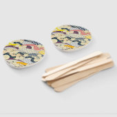 Cherry Blossom Japanisch Floral Red White Fächer (Non-assembled)