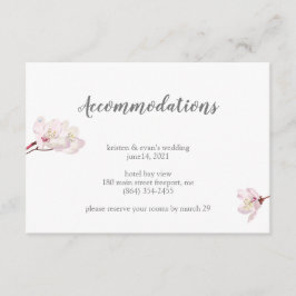 Cherry Blossom Japanisch Sakura Unterkünfte Begleitkarte