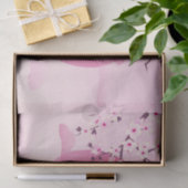 Cherry Blossom Japanische Landschaft Pink Seidenpapier (Geschenk)