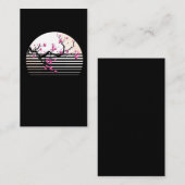 Cherry Blossom Japanischer Retro Sunset Sakura Tre Visitenkarte (Vorne/Hinten)