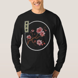 Cherry Blossom Japanischer Sakura Baumkreis Japan T-Shirt