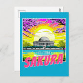 Cherry Blossom Jefferson Memorial Postkarte (Vorne/Hinten)
