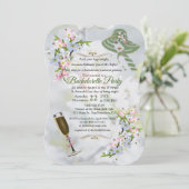 Cherry Blossom Junggeselinnen-Abschied Einladung (Stehend Vorderseite)