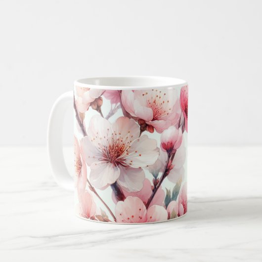 Cherry Blossom Kaffeetasse (Vorderseite Links)