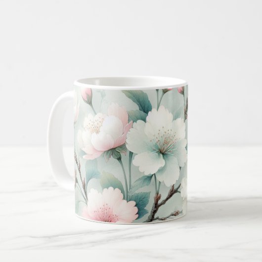 Cherry Blossom Kaffeetasse (Vorderseite Links)