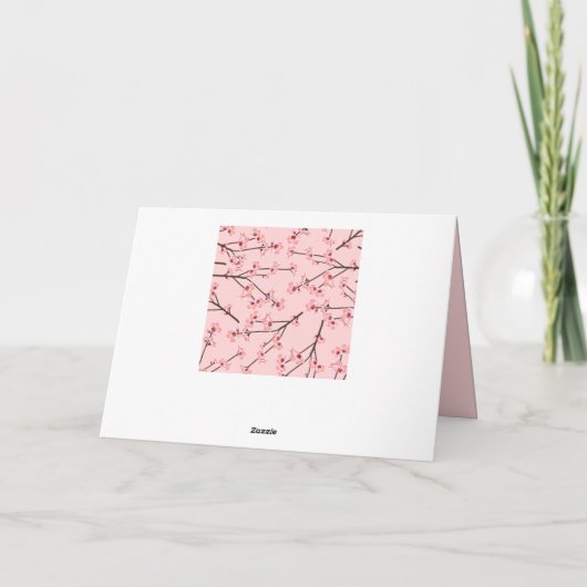 Cherry Blossom Karte (Rückseite)