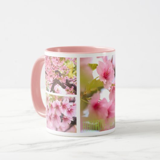 Cherry Blossom "Kawazu-zakura"：Combo Mug Tasse (Vorderseite Links)