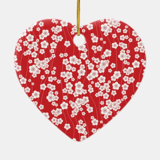 Cherry Blossom Keramik Ornament (Hinten)