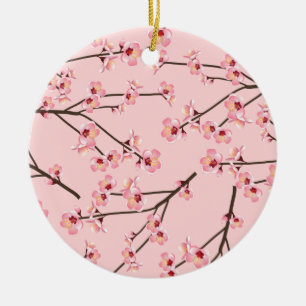 Cherry Blossom Keramik Ornament