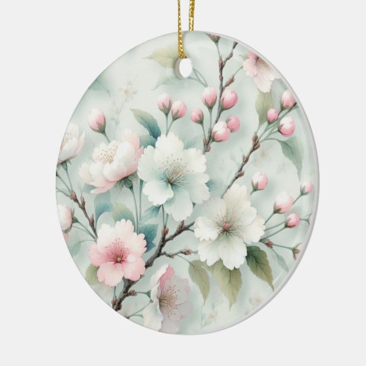 Cherry Blossom Keramik Ornament (Links)
