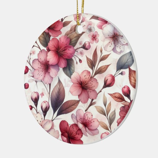 Cherry Blossom Keramik Ornament (Links)