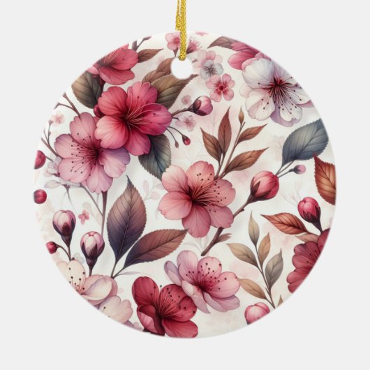 Cherry Blossom Keramik Ornament (Hinten)