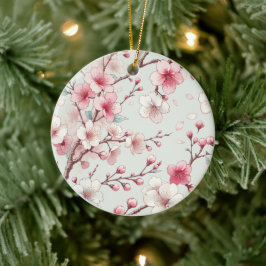 Cherry Blossom Keramik Ornament