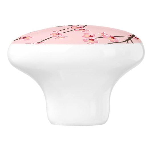 Cherry Blossom Keramikknauf (Seitenansicht)
