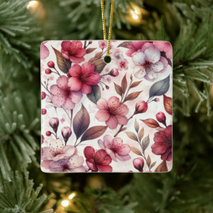 Cherry Blossom Keramikornament