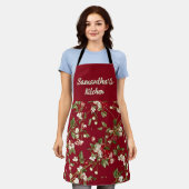 Cherry Blossom Kitchen Schürze (Getragen)