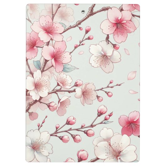 Cherry Blossom Klemmbrett (Rückseite)