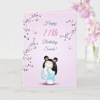 Cherry Blossom Kokeshi Doll | Mädchen Geburtstag