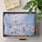 Cherry Blossom Landschaftsmeer Seidenpapier (Geschenk)