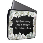 Cherry Blossom Laptop Sleeve Personalisierter Sieb (Vorne Rechts)