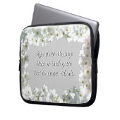Cherry Blossom Laptop Sleeve Personalisierter Sieb (Vorderseite Links)