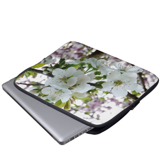 Cherry Blossom Laptopschutzhülle (Vorne Knopf)