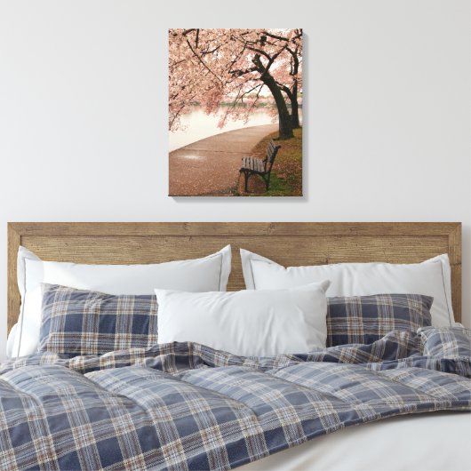 Cherry Blossom Leinwand (Insitu (Schlafzimmer))