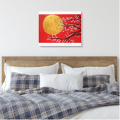 Cherry Blossom Leinwand (Insitu (Schlafzimmer))