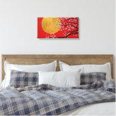 Cherry Blossom Leinwand (Insitu (Schlafzimmer))