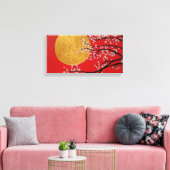 Cherry Blossom Leinwand (Insitu (Wohnzimmer))