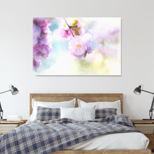 Cherry Blossom Leinwanddruck (Insitu (Schlafzimmer))