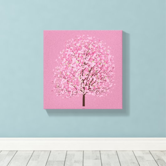Cherry Blossom Leinwanddruck (Insitu (Holzboden))