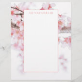 CHERRY BLOSSOM LETTERHEAD BRIEFBOGEN (Vorderseite)