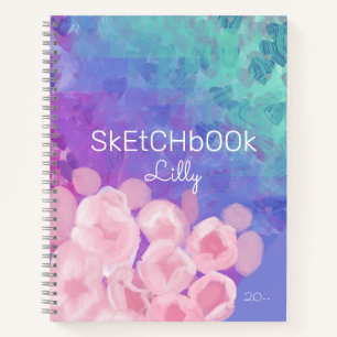 Cherry Blossom Liebe Spring Energy Wave Sketchbook Notizblock