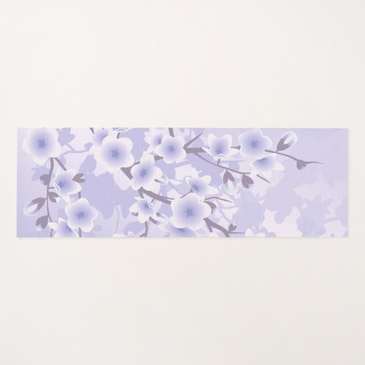 Cherry Blossom Lila Yogamatte (Vorderseite (Horizontal))