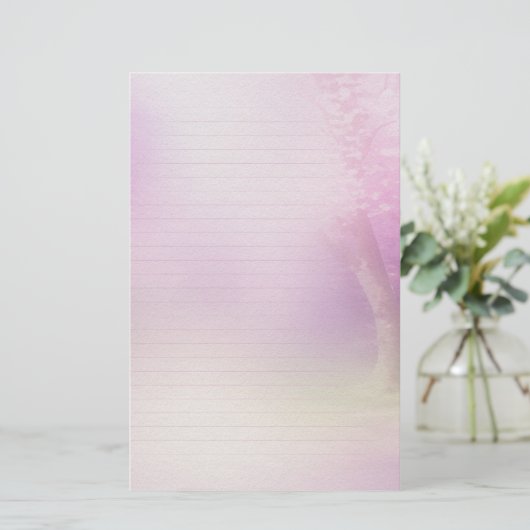 Cherry Blossom Lined Writer Paper Briefpapier (Stehend Vorderseite)