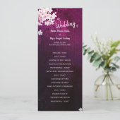 Cherry Blossom Long Vertical Wedding Flat Program Programm (Stehend Vorderseite)