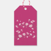 Cherry Blossom - Magenta Geschenkanhänger (Vorderseite)
