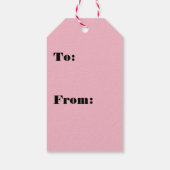 Cherry Blossom - Magenta Geschenkanhänger (Rückseite)