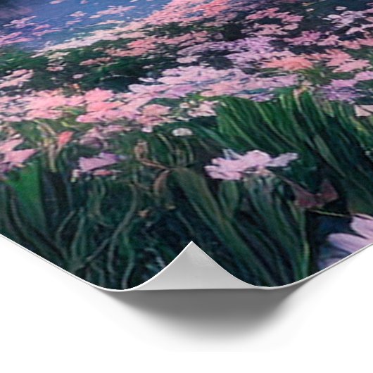 Cherry Blossom Magic am Berg Lake Poster (Ecke)