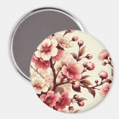 Cherry Blossom Magnet (Vorderseite/Rückseite)