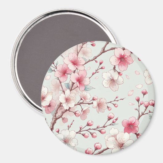 Cherry Blossom Magnet (Vorderseite/Rückseite)