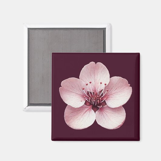 Cherry Blossom Magnet (Vorderseite/Rückseite)