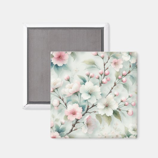 Cherry Blossom Magnet (Vorderseite/Rückseite)