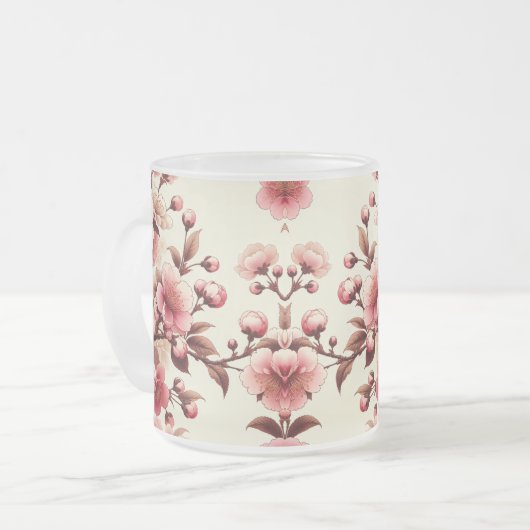 Cherry Blossom Mattglastasse (Vorderseite Links)