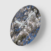 Cherry Blossom Medium Acrylmauer Runde Wanduhr (Winkel)
